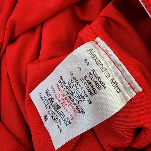 NEW Alexandra Miro Audrey Ribbed Ribbon Strap One Piece Swim Suit - Picture 15 of 16